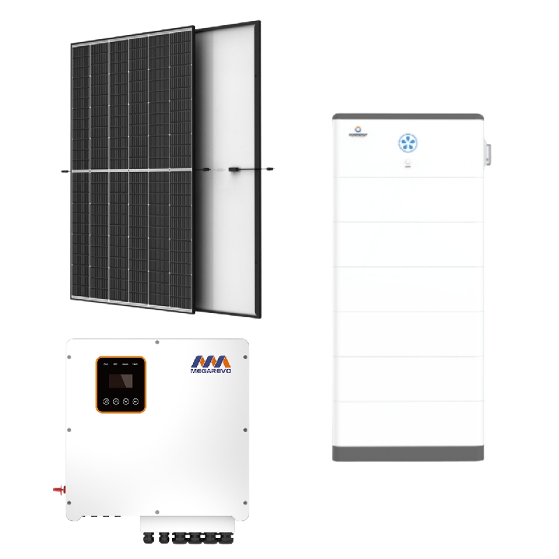 8KW solcellesæt med 10KWh opbevaring